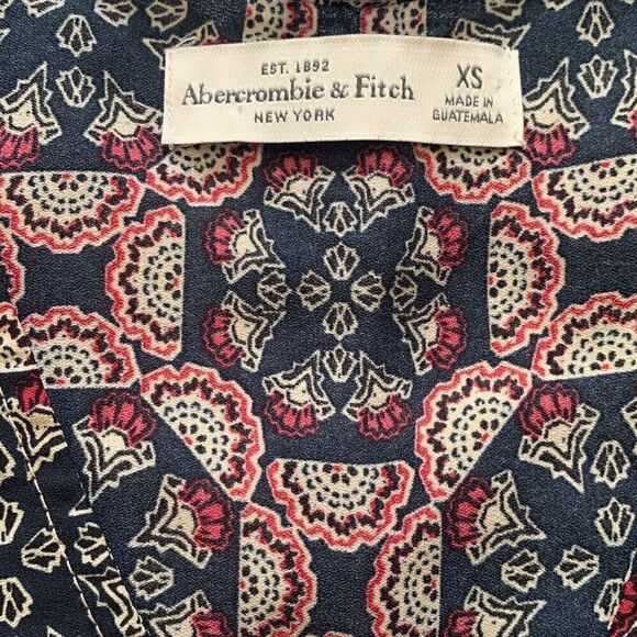 Abercrombie & Fitch Bell Sleeve Tie Boho Blouse Size XS - Picture 5 of 5